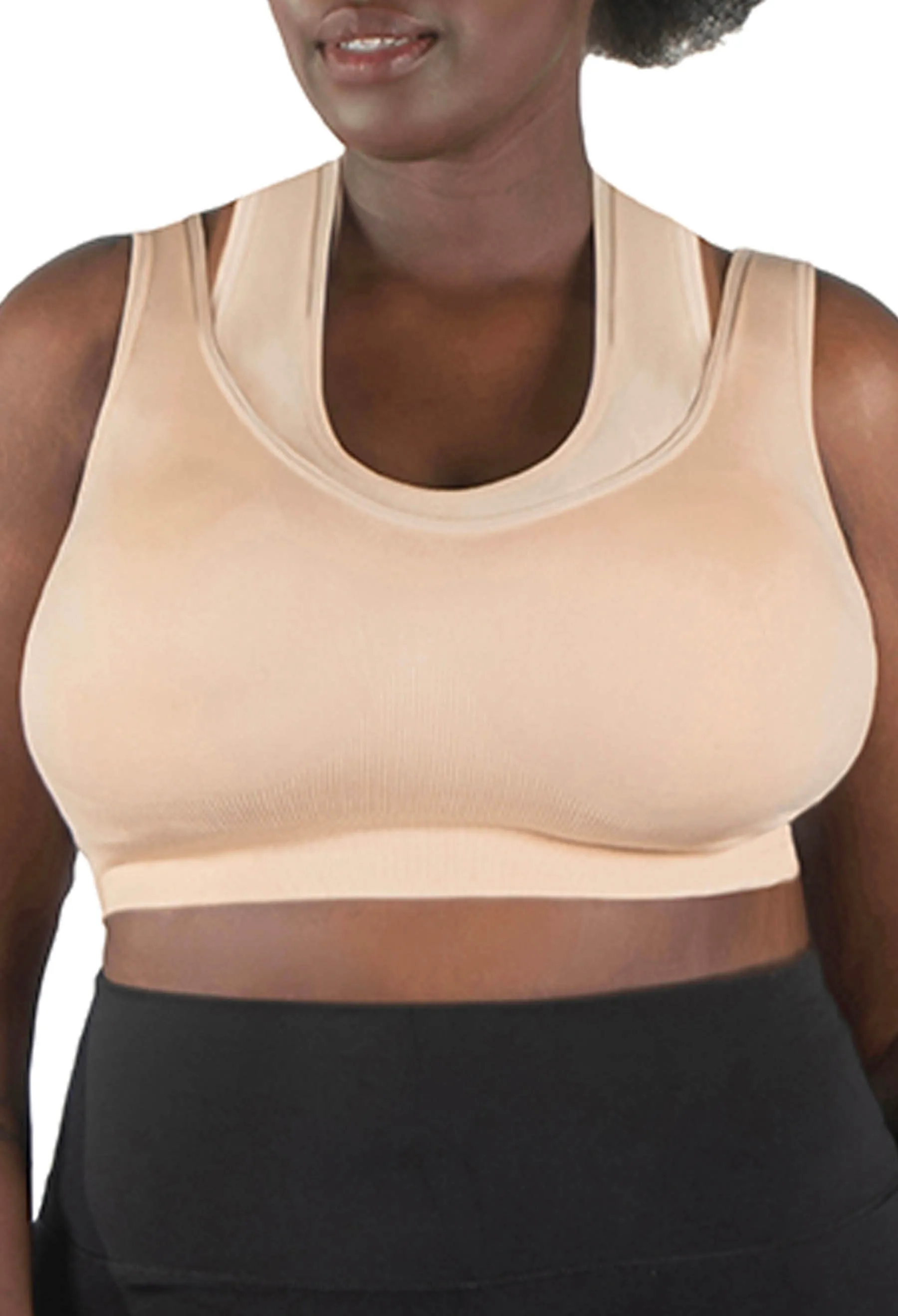 3 Pack - Sports Bra - Triple-layer Support Racer