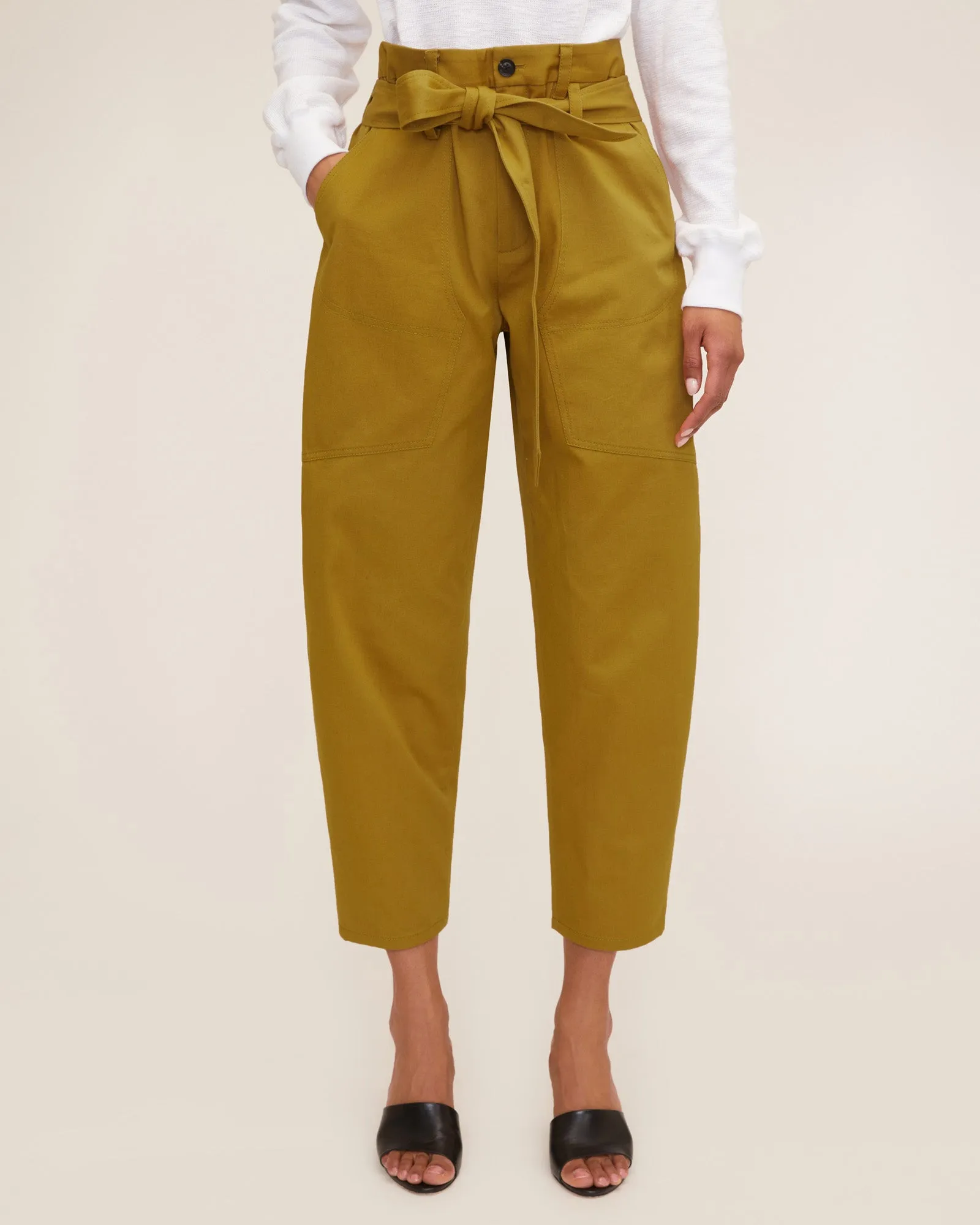 Adler Canvas Balloon Pant in Ochre