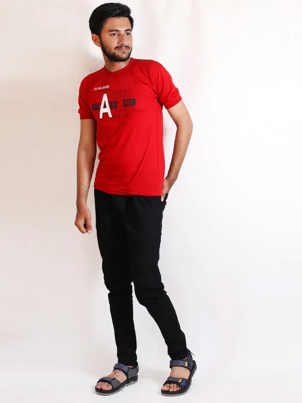 AH Men's T-Shirt AX Red