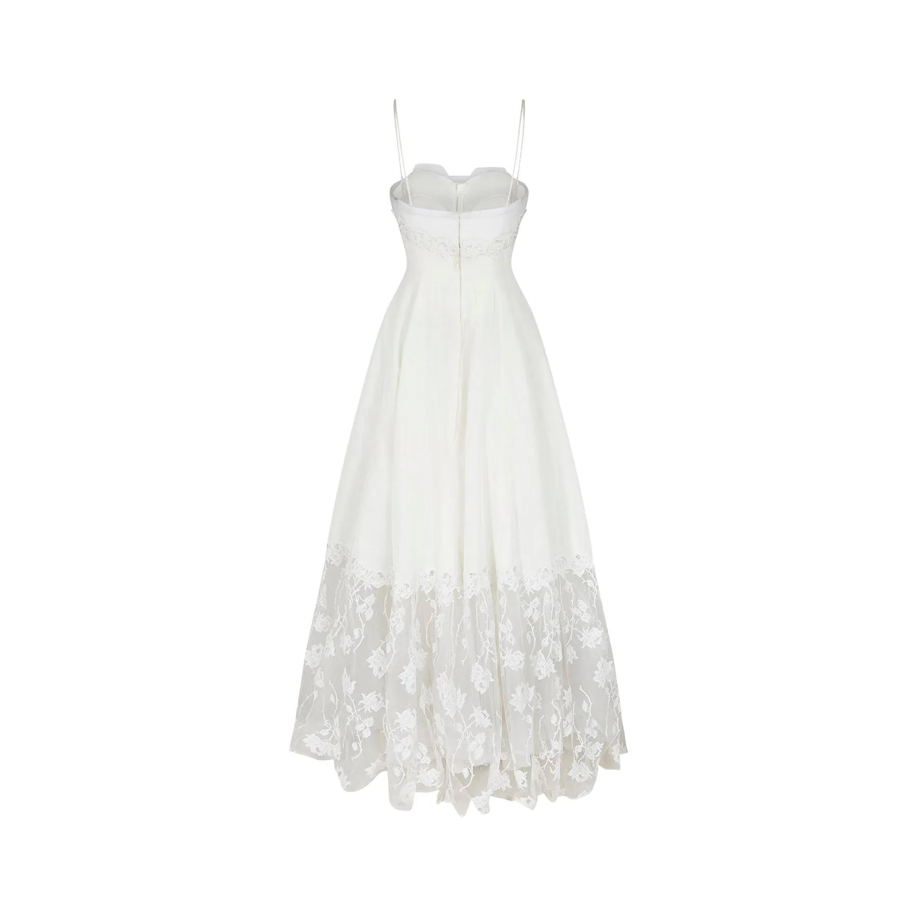 ARCHIVE: 1950s Cahill of Beverly Hills Taffeta and Lace Wedding Dress