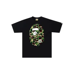 BAPE ABC Big Ape Head Relaxed Tee 'Black / Green' (2020)