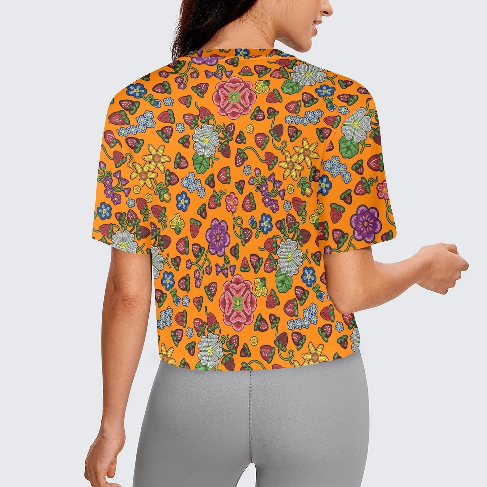 Berry Pop Carrot Women's Cropped T-shirt