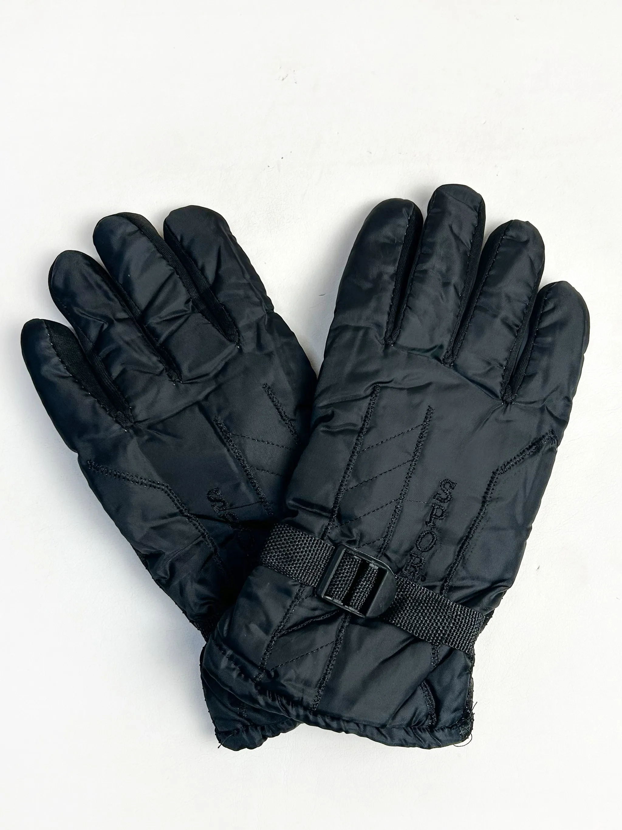 Black Winter Gloves For Men / Full Finger Gloves / Bike Gloves for Men MG03