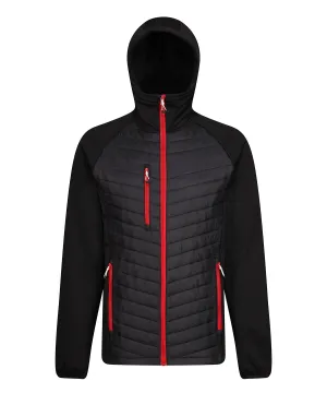 Black/Classic Red - Navigate hybrid hooded jacket