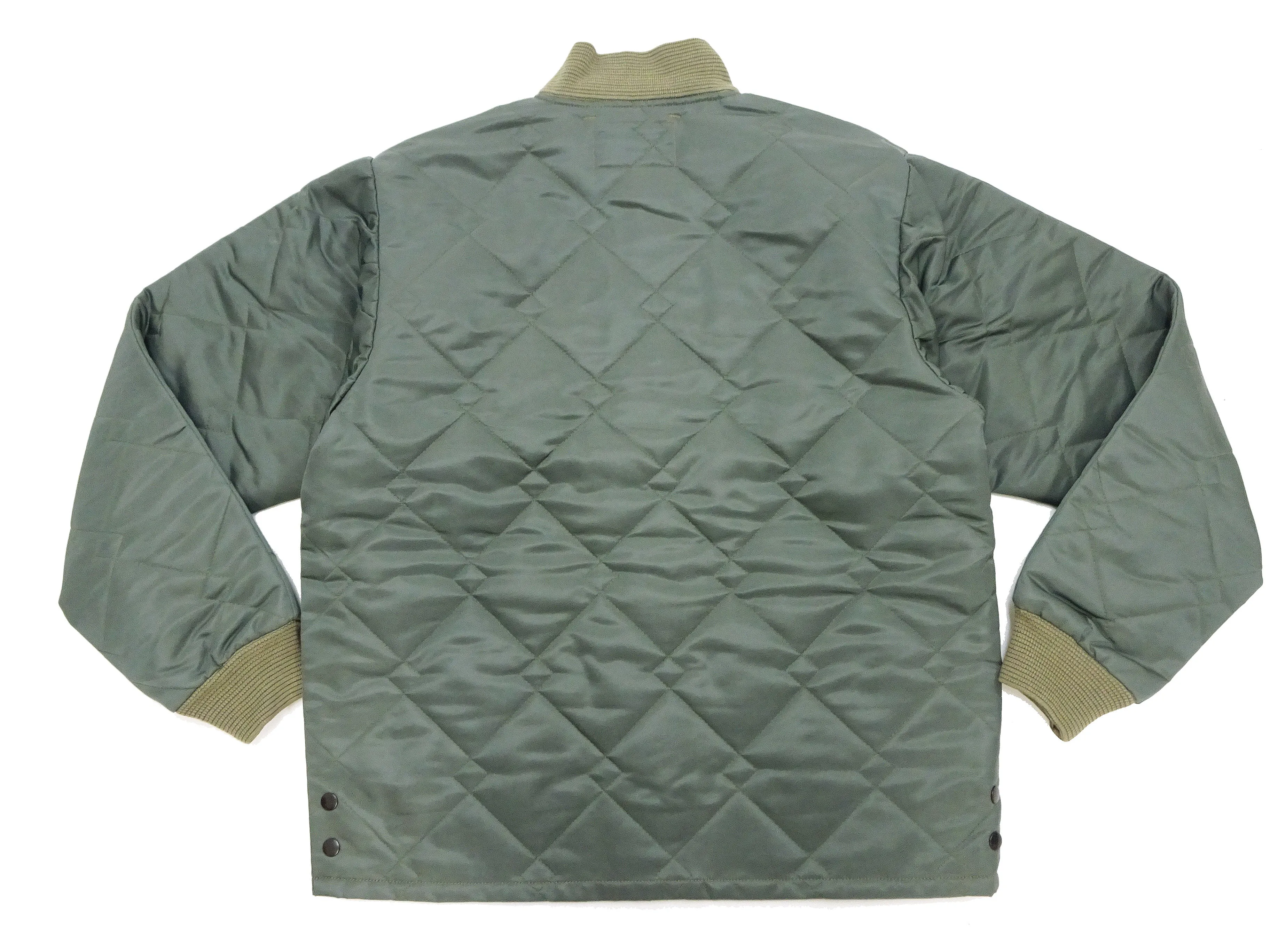 Buzz Rickson Jacket Men's Casual CWU-9/P Liner Jacket Style Lightweight Nylon Quilted Jacket BR15327 Sage Green