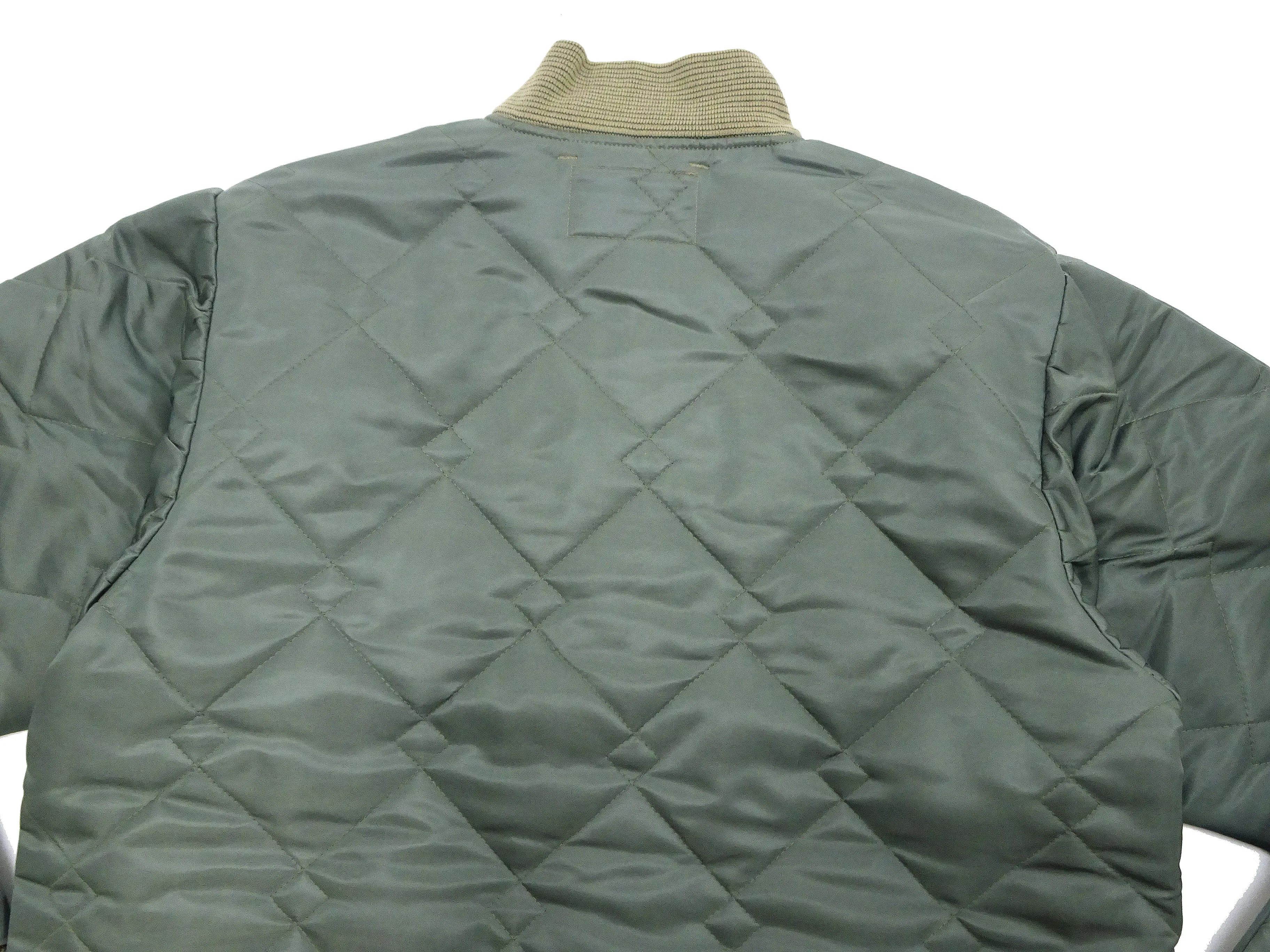 Buzz Rickson Jacket Men's Casual CWU-9/P Liner Jacket Style Lightweight Nylon Quilted Jacket BR15327 Sage Green