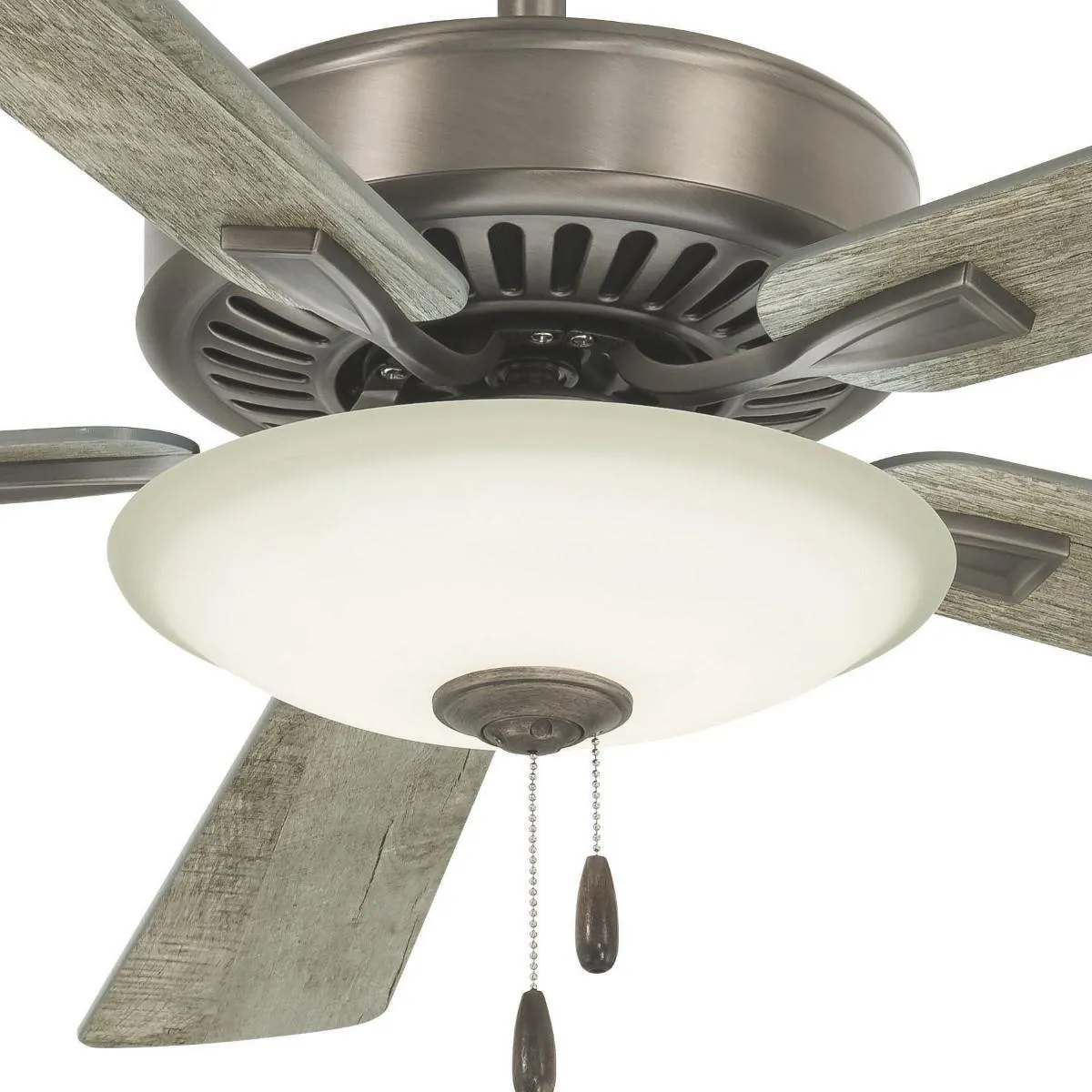 Contractor Uni-Pack LED 52 Inch Ceiling Fan with Pull Chain, Burnished Nickel