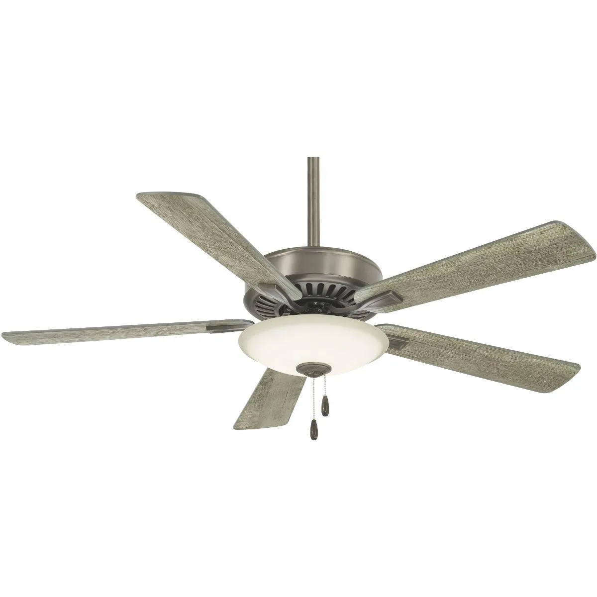 Contractor Uni-Pack LED 52 Inch Ceiling Fan with Pull Chain, Burnished Nickel