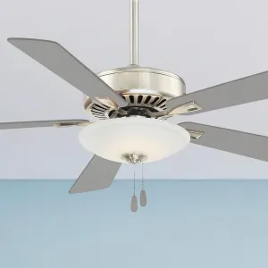 Contractor Uni-Pack LED 52 Inch Ceiling Fan with Pull Chain, Burnished Nickel