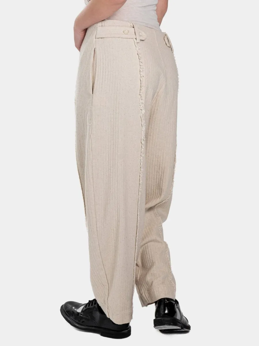 Cotton Trousers with Cuts