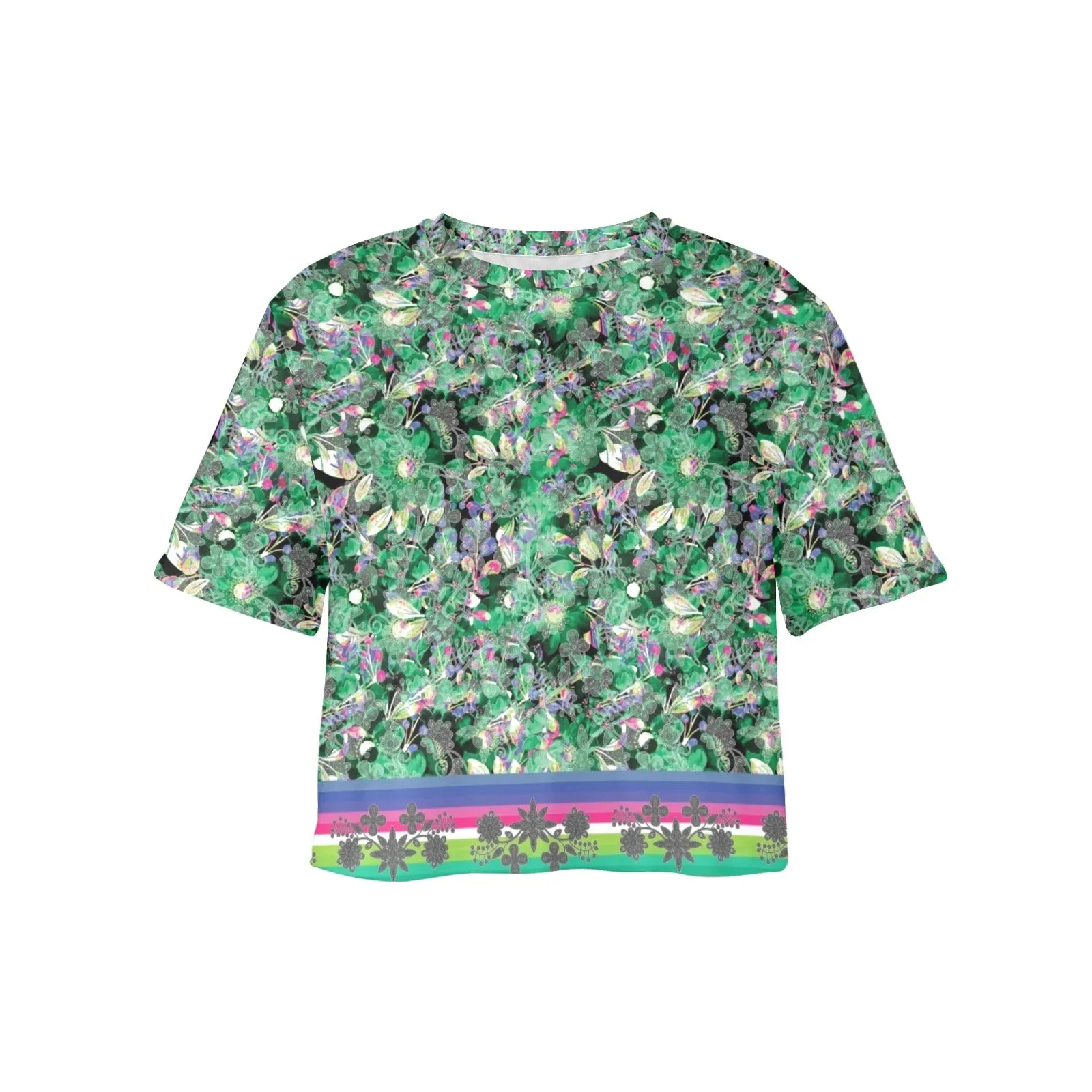 Culture in Nature Green Women's Cropped T-shirt