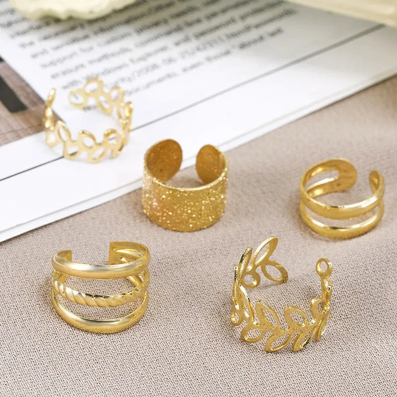 Elegant Women's Earcuffs set (5 Pcs)