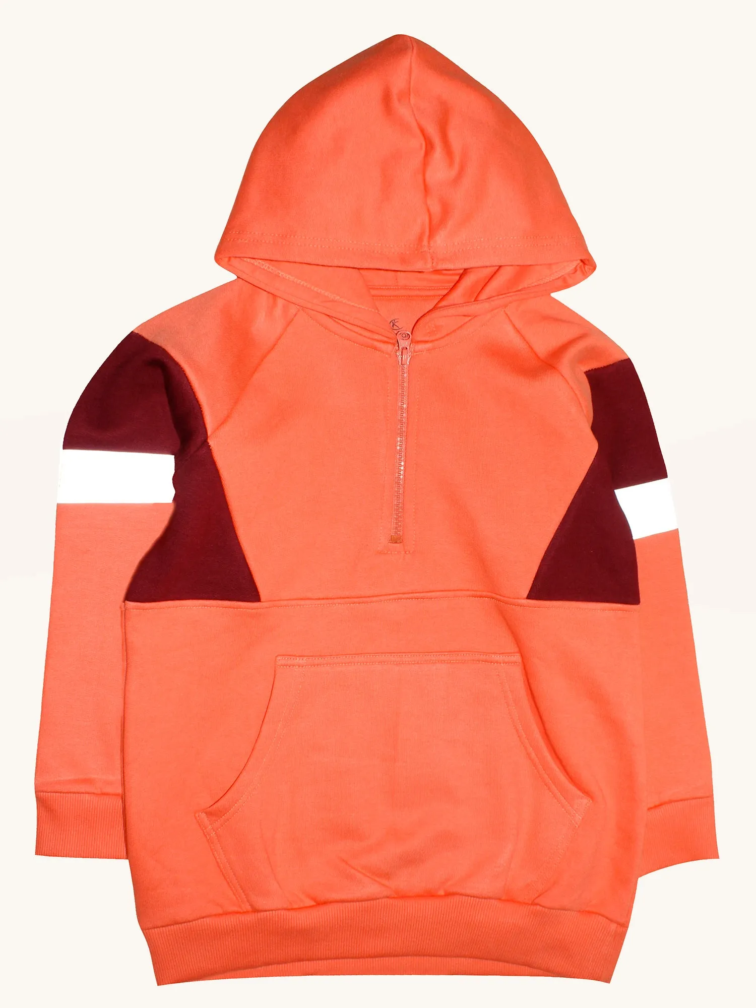 Fashion Fleece Cut & Sew Hooded Sweatshirt & Track pant Set