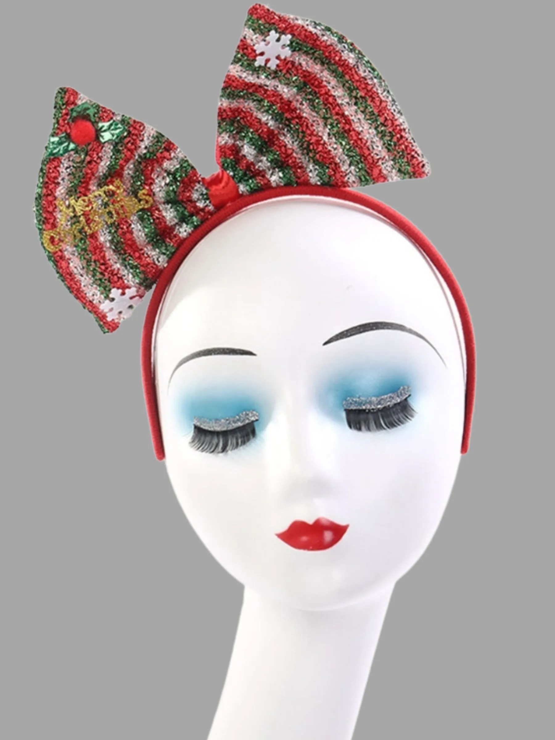 Girls But First Presents Festive Bow Headband