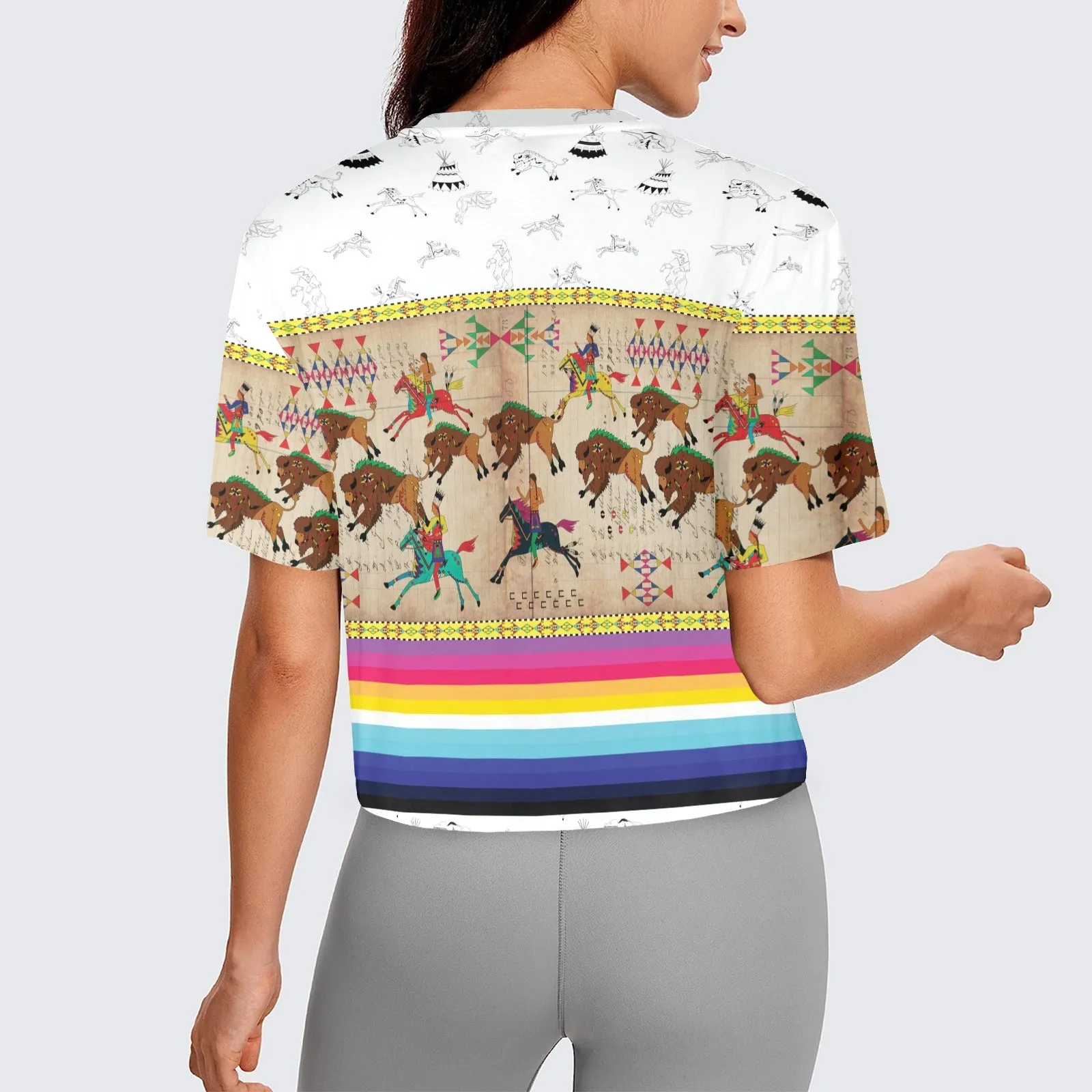 Ledger Hunt Clay Women's Cropped T-shirt