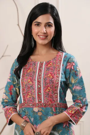 Maheen Firdous Bagh Stright Mul Mul Kurta