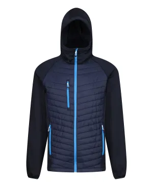 Navy/French Blue - Navigate hybrid hooded jacket