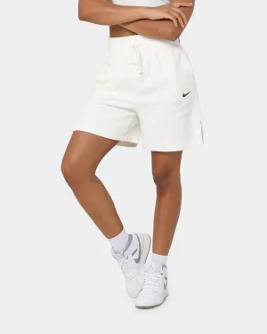 Nike Women's Nike Sportswear Phoenix Fleece High-Waisted Baller Shorts Sail/Black