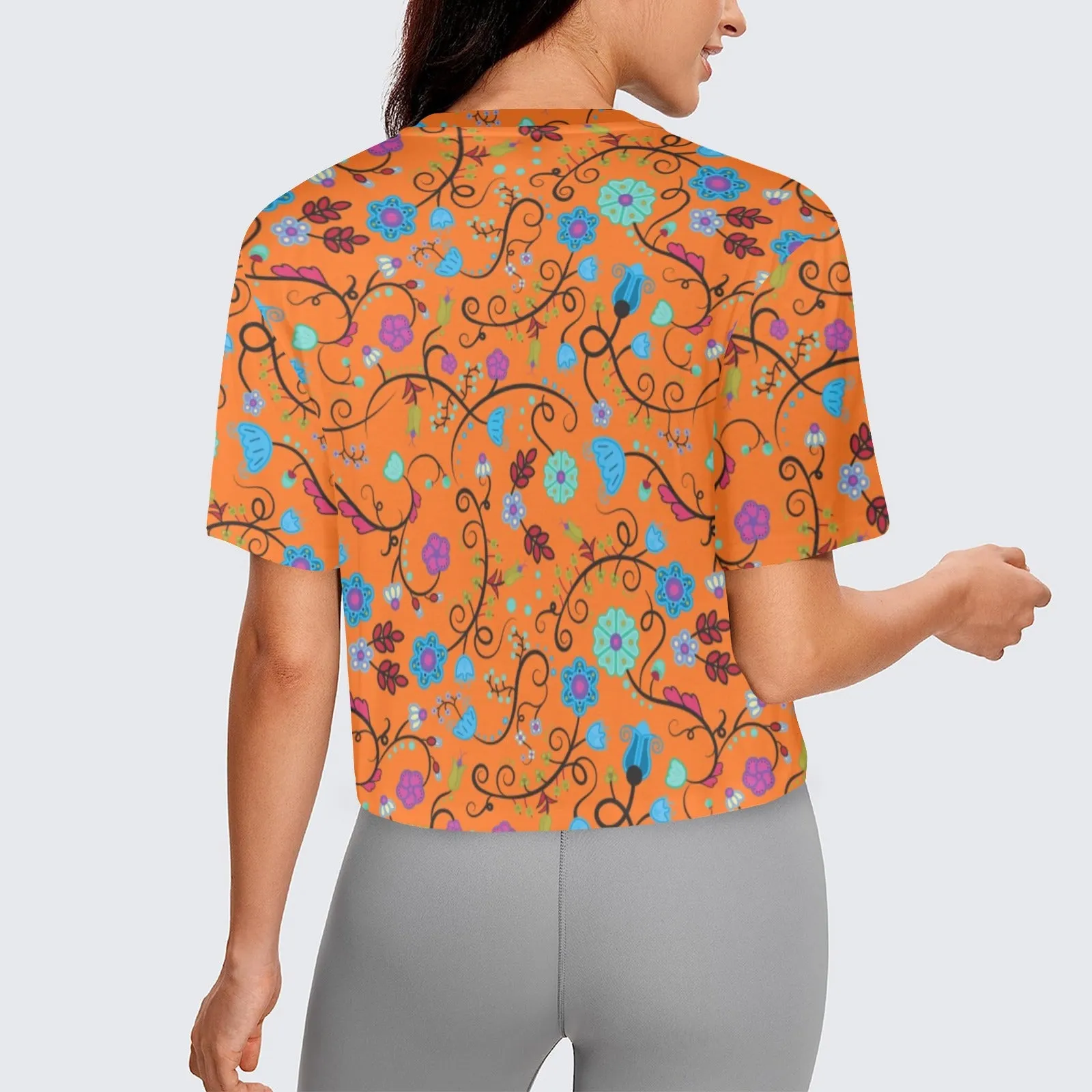 Nipin Blossom Carrot Women's Cropped T-shirt