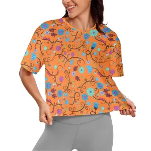 Nipin Blossom Carrot Women's Cropped T-shirt