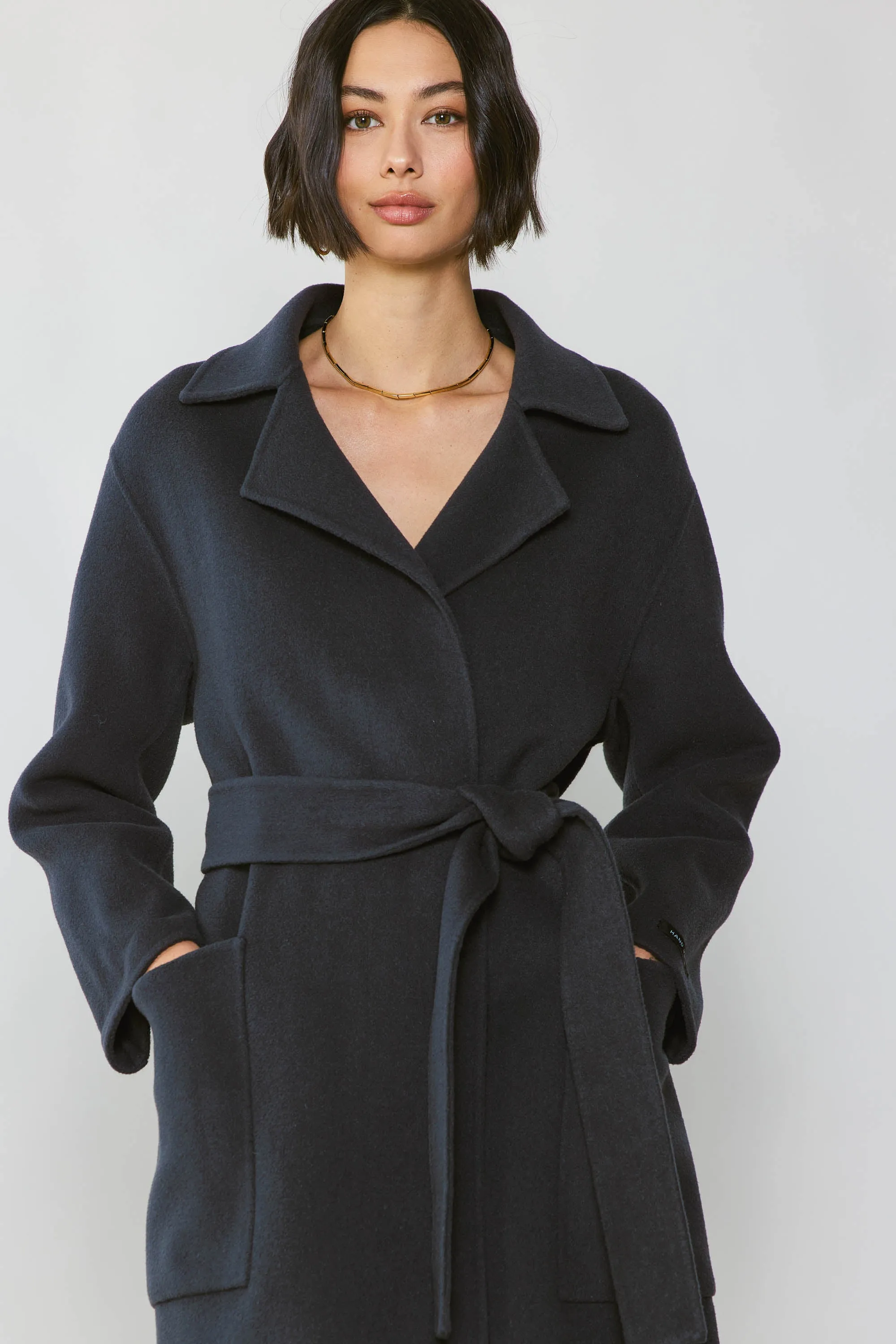 Oversized Belted Wool Coat