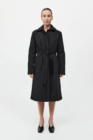 Padded Car Coat - Black