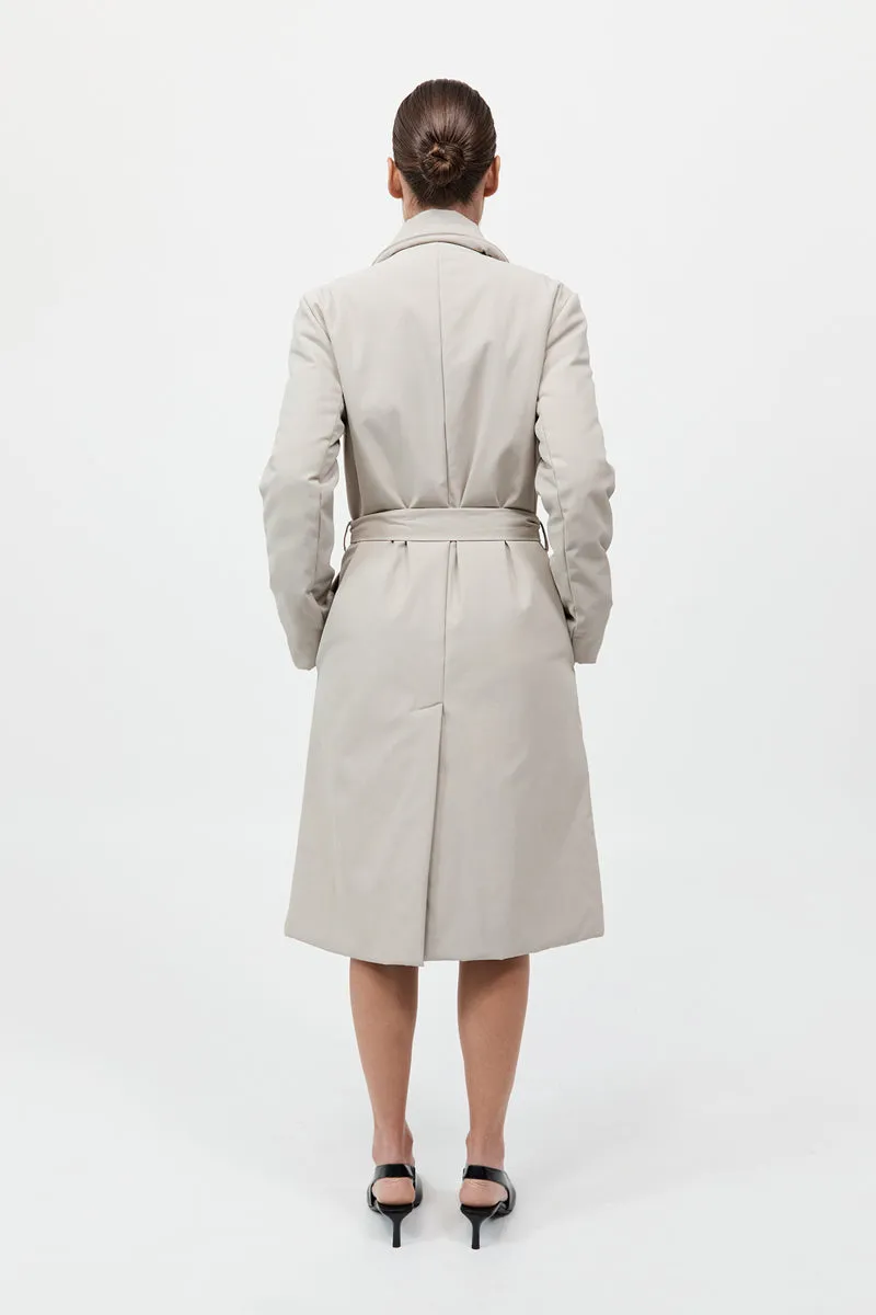 Padded Car Coat - Creme