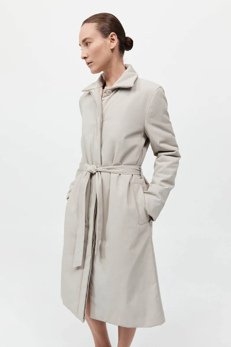 Padded Car Coat - Creme