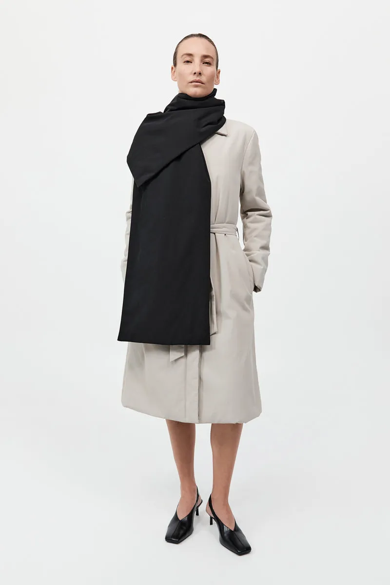 Padded Car Coat - Creme