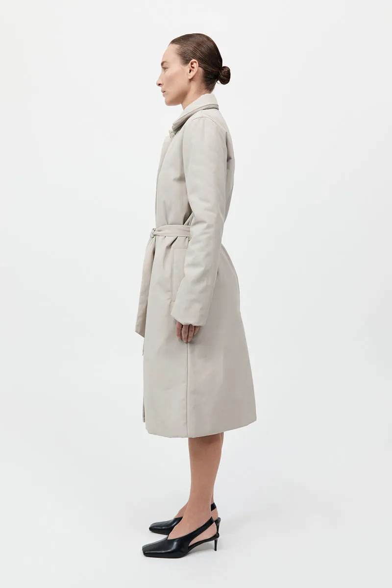 Padded Car Coat - Creme