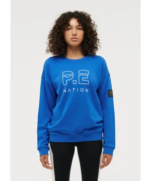 P.E Nation Heads Up Sweat (Electric Blue)