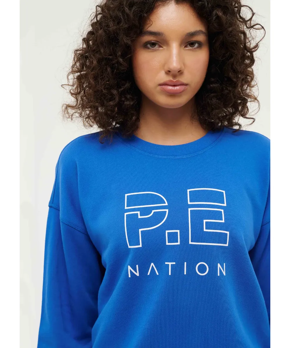 P.E Nation Heads Up Sweat (Electric Blue)