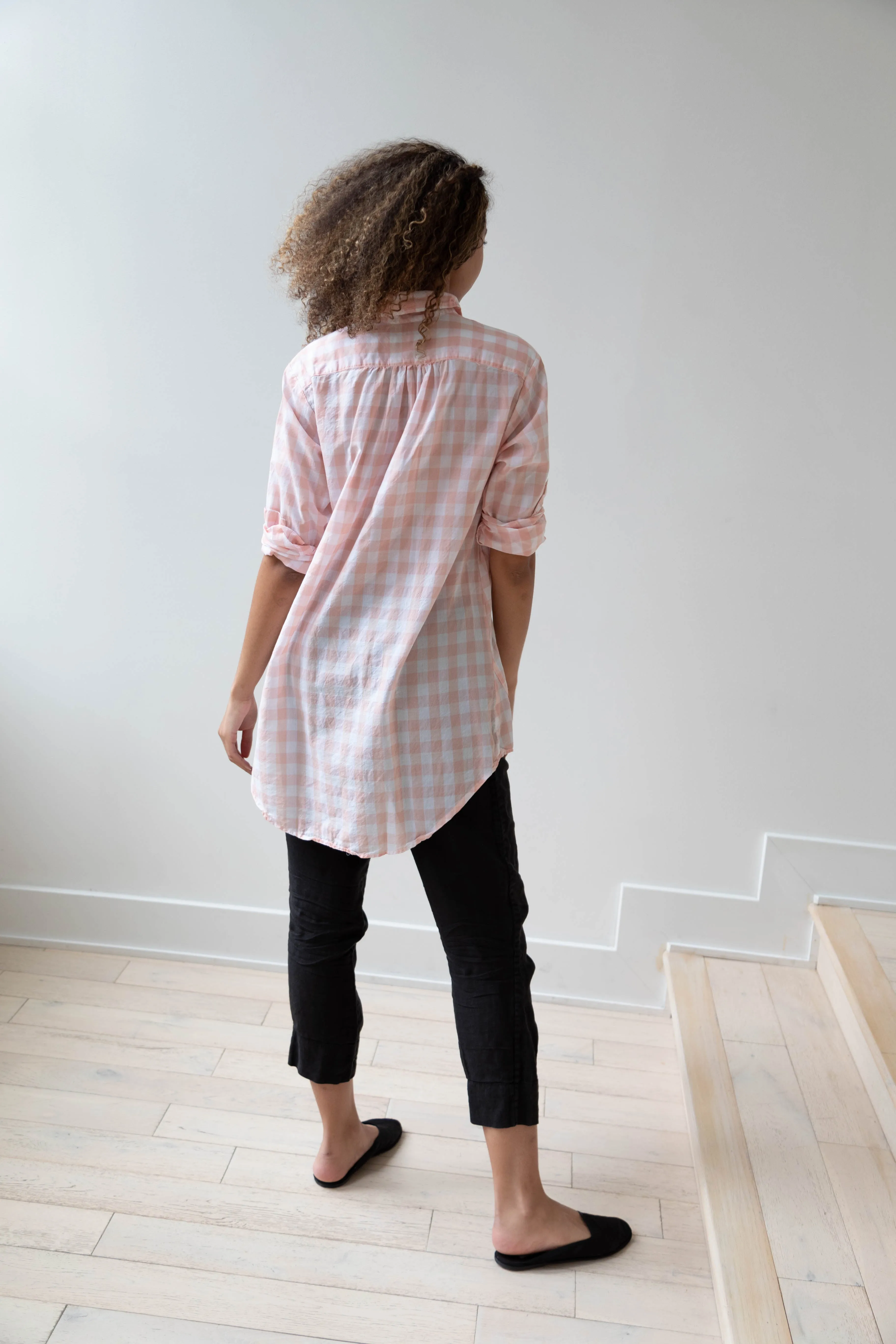 Pip-Squeak Chapeau 9 Button Shirt Pink Check