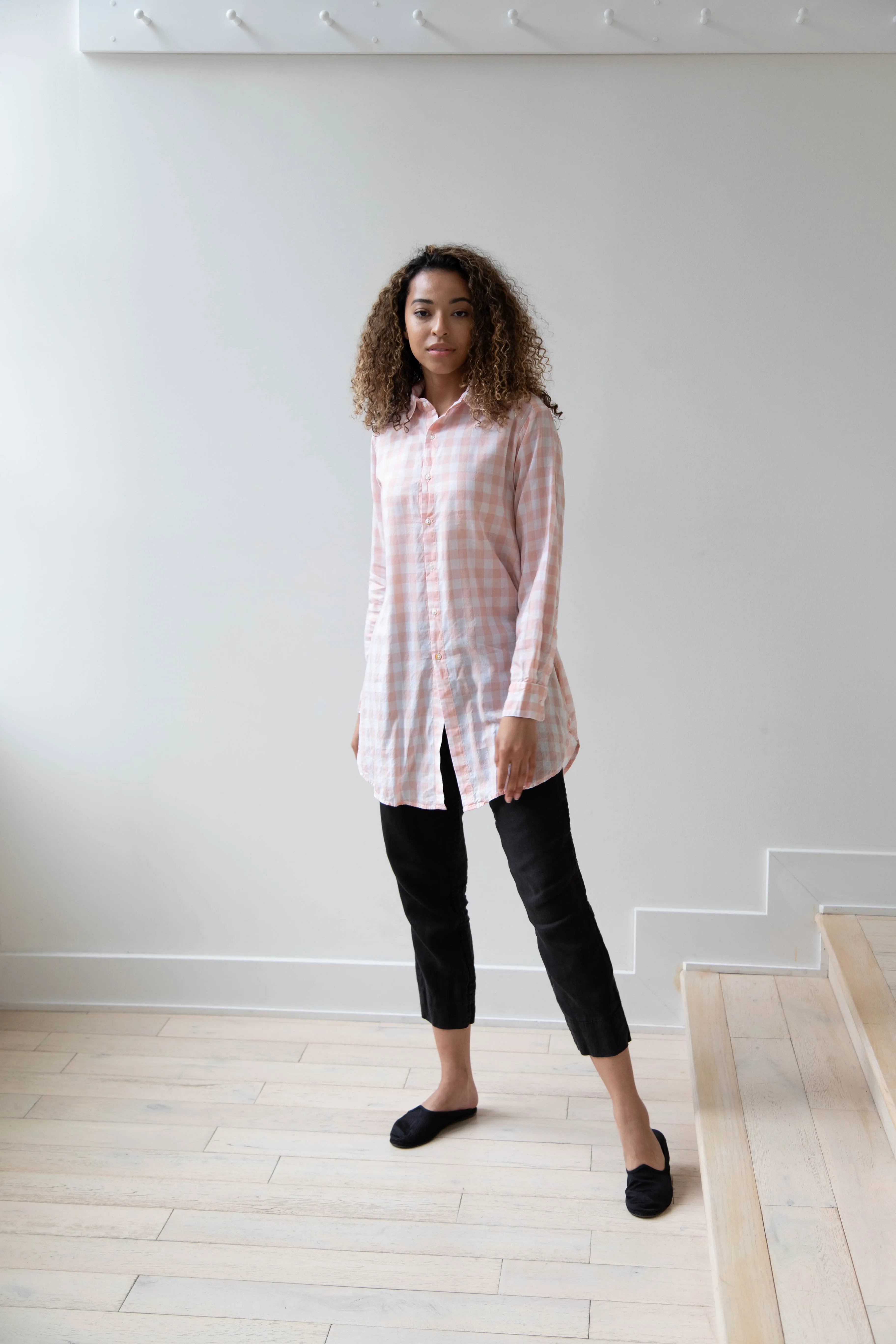 Pip-Squeak Chapeau 9 Button Shirt Pink Check