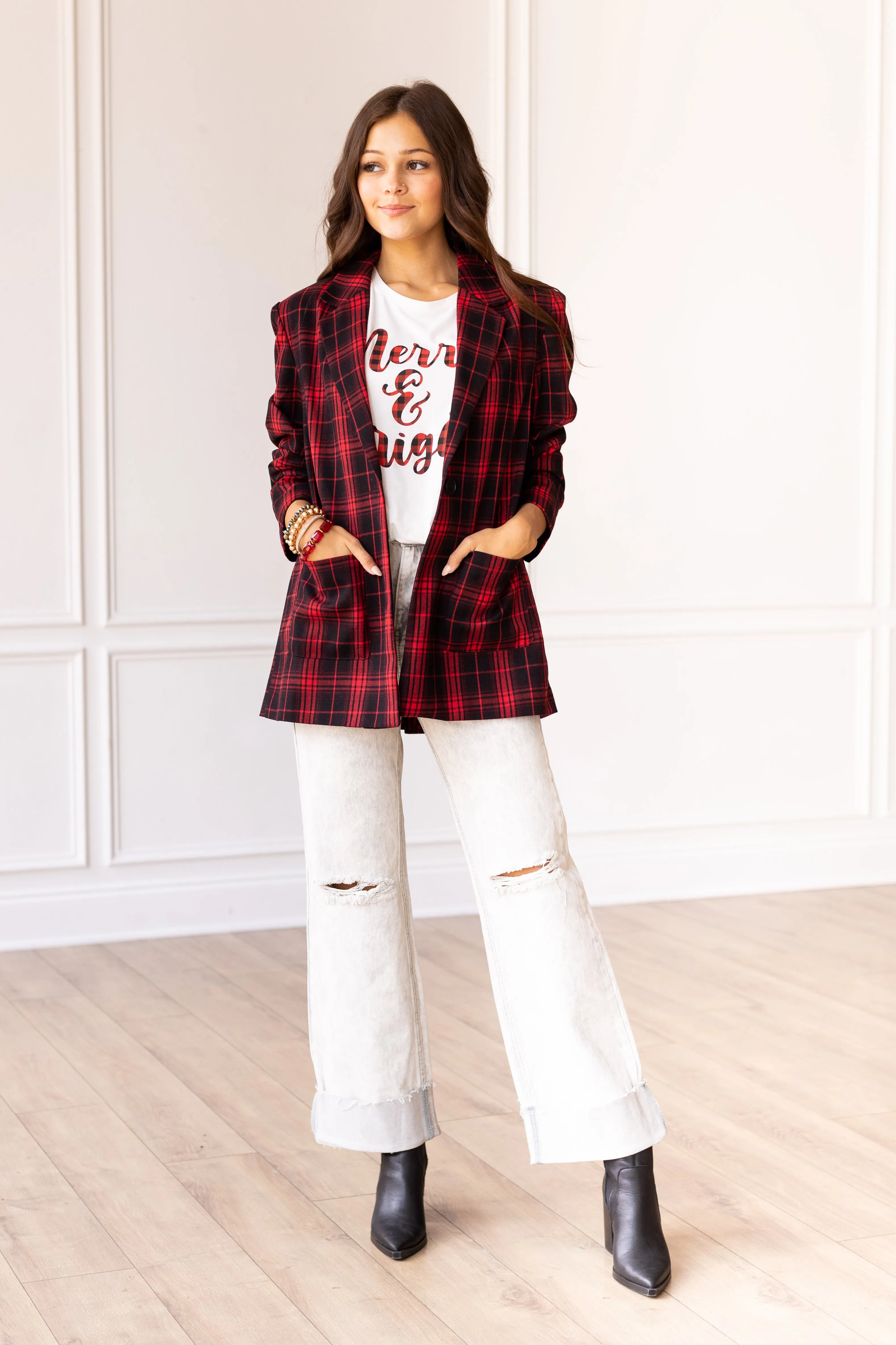 Plaid Perfection Blazer