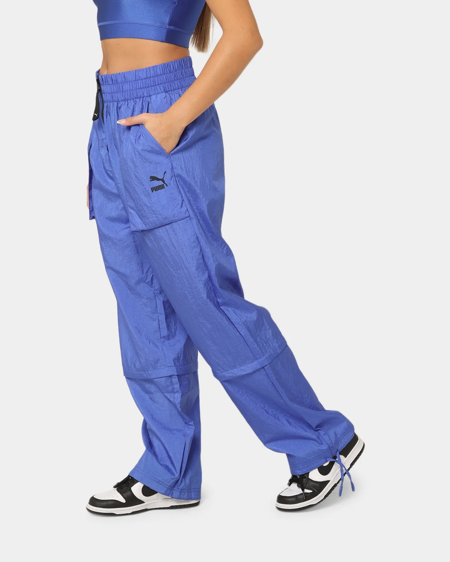 Puma Women's Dare To High Rise Woven Pants Royal Sapphire