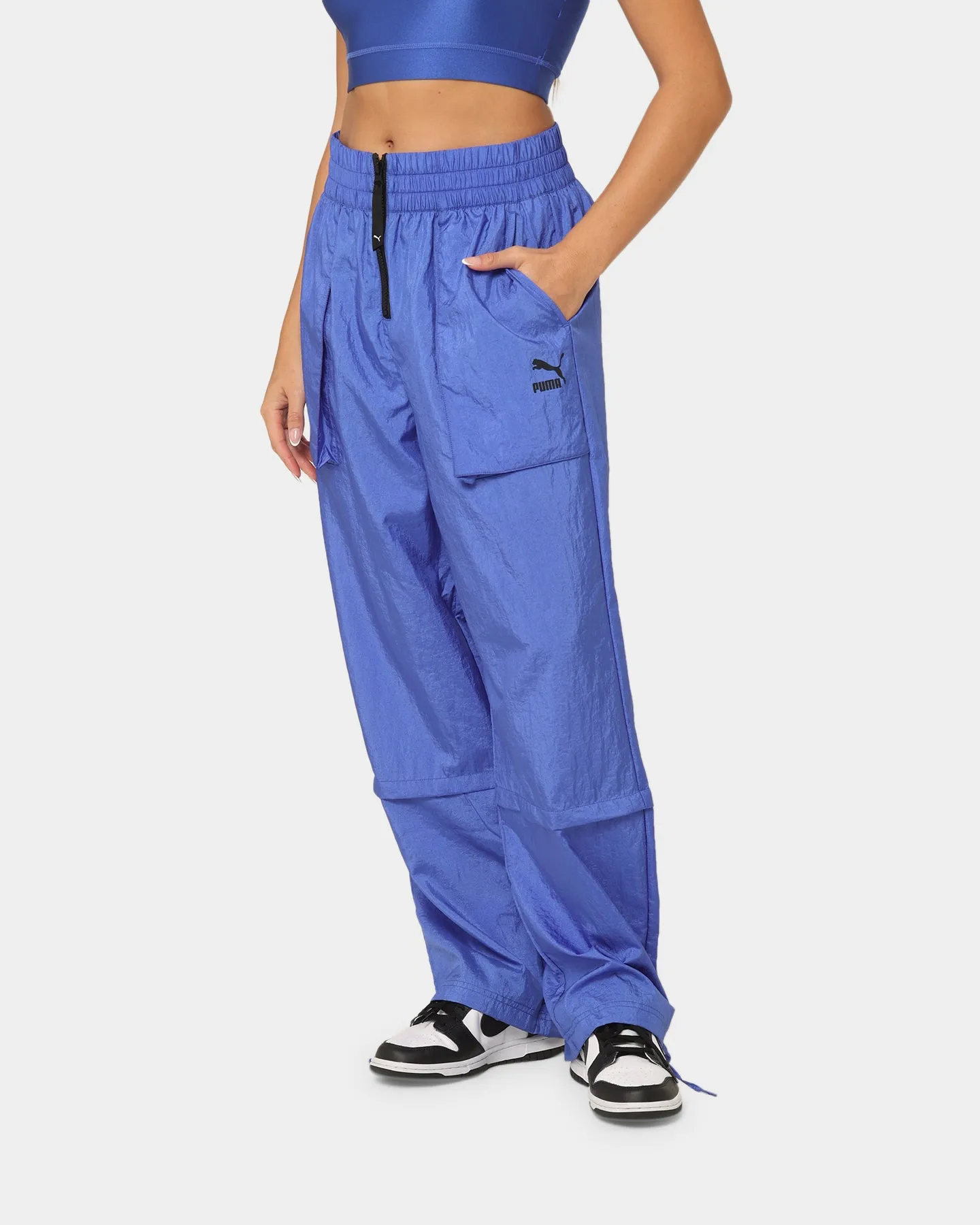 Puma Women's Dare To High Rise Woven Pants Royal Sapphire