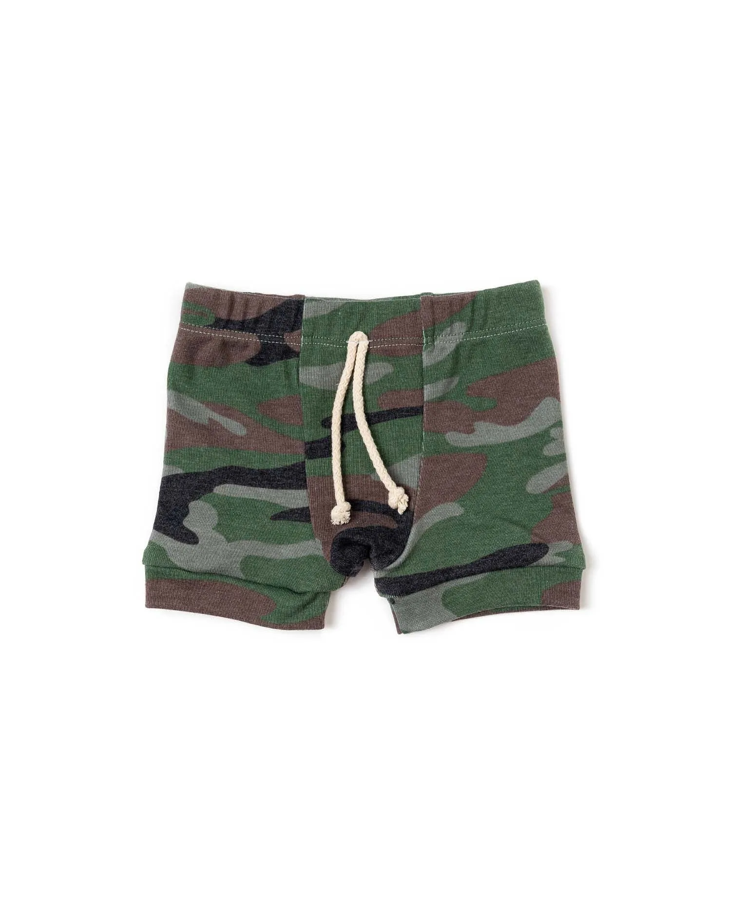 rib knit shorts CO - classic camo