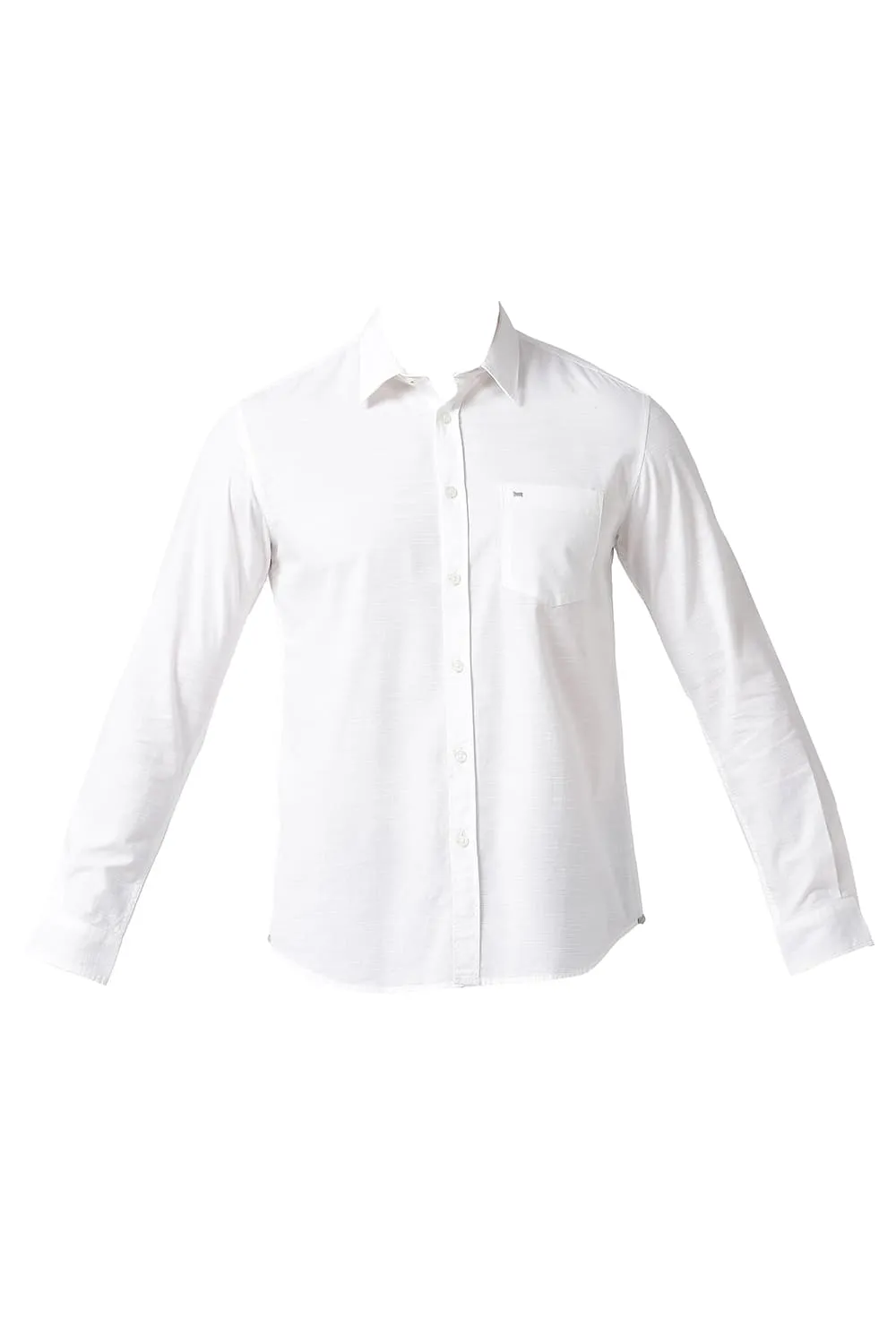 Slim Fit Cotton Slub Shirt