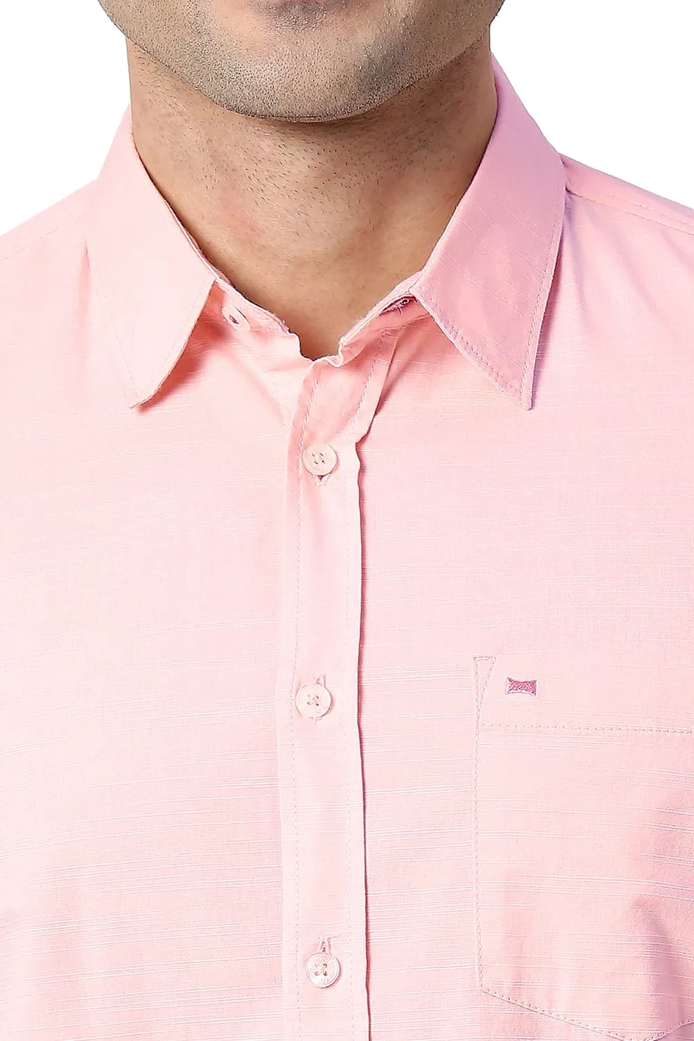 Slim Fit Cotton Slub Shirt