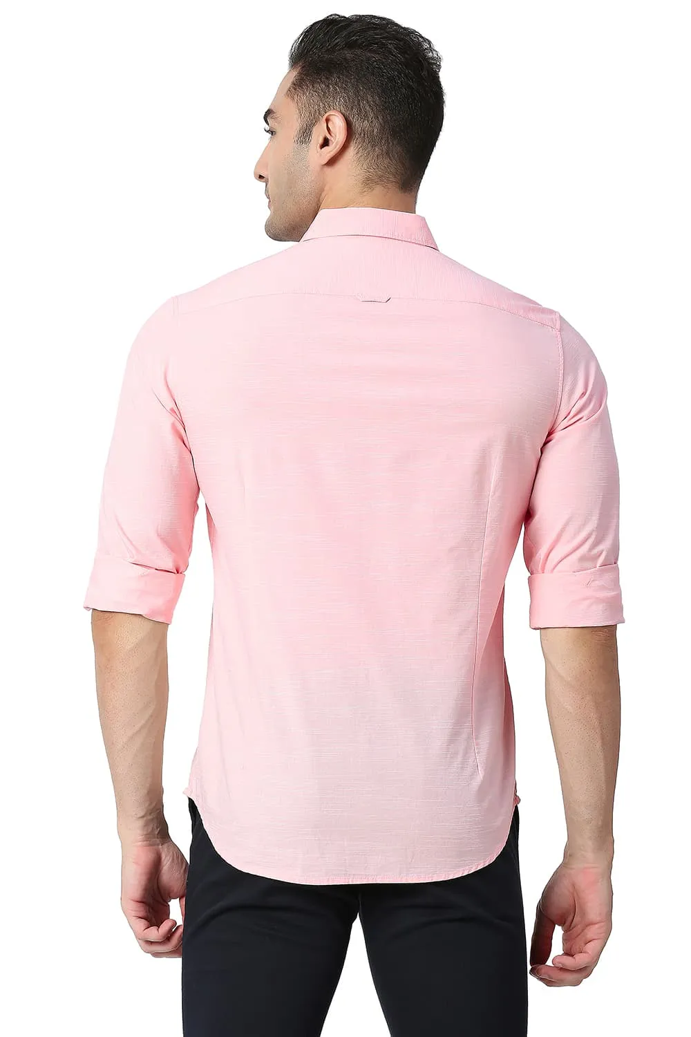 Slim Fit Cotton Slub Shirt