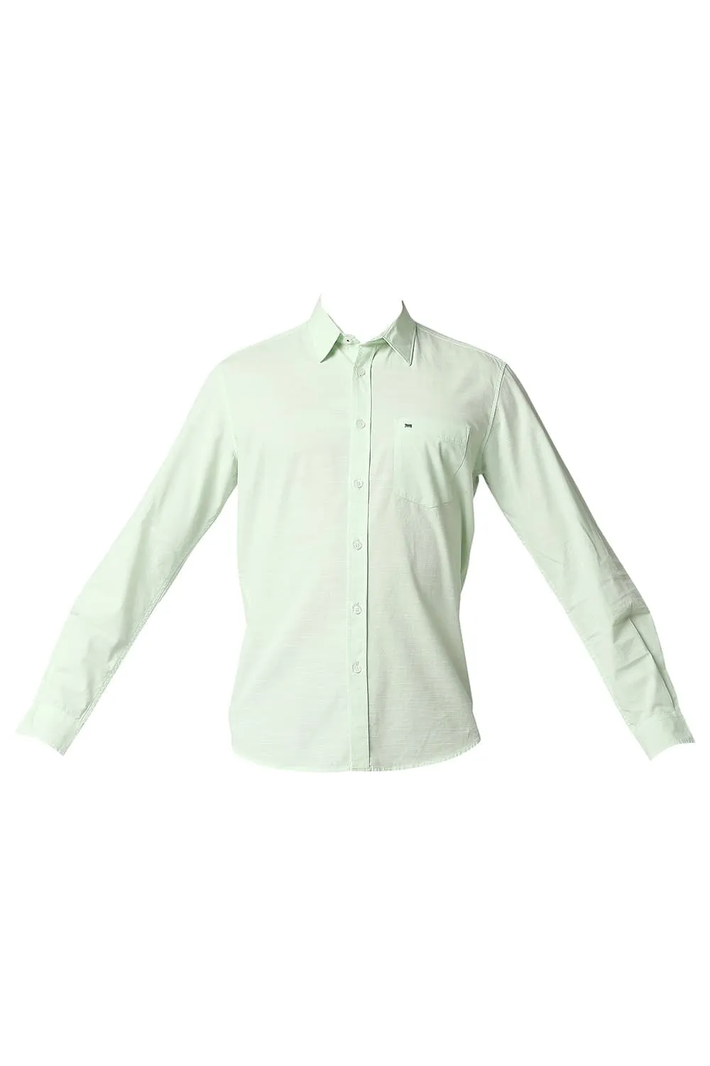 Slim Fit Cotton Slub Shirt