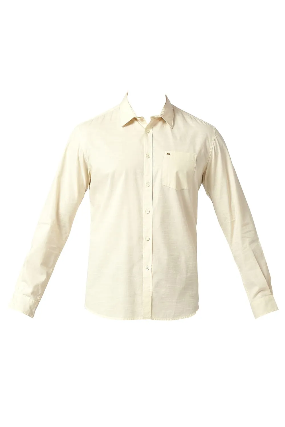 Slim Fit Cotton Slub Shirt