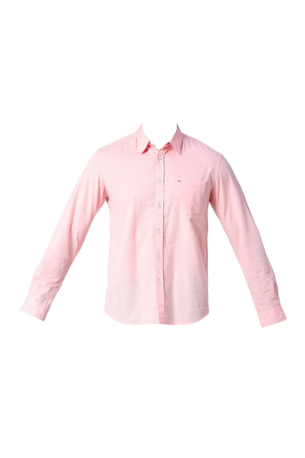 Slim Fit Cotton Slub Shirt