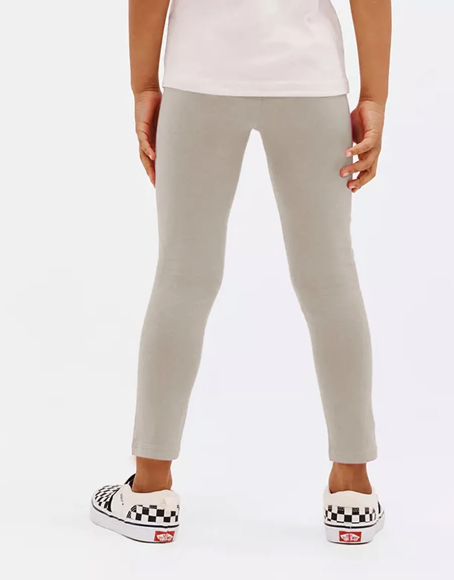 Soft & Stretch Jersey Legging Pant for Girls-Oatmeal