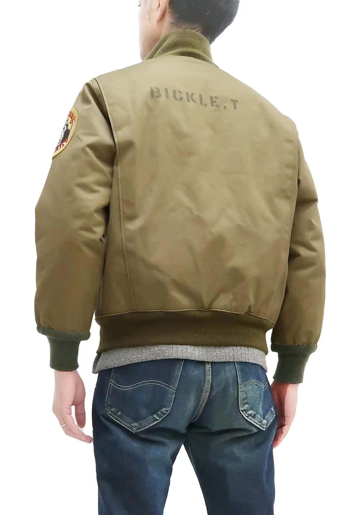 TOYS McCOY Jacket Men's Repro Tanker Jacket worn by Robert De Niro in Taxi Driver TMJ2238 Khaki