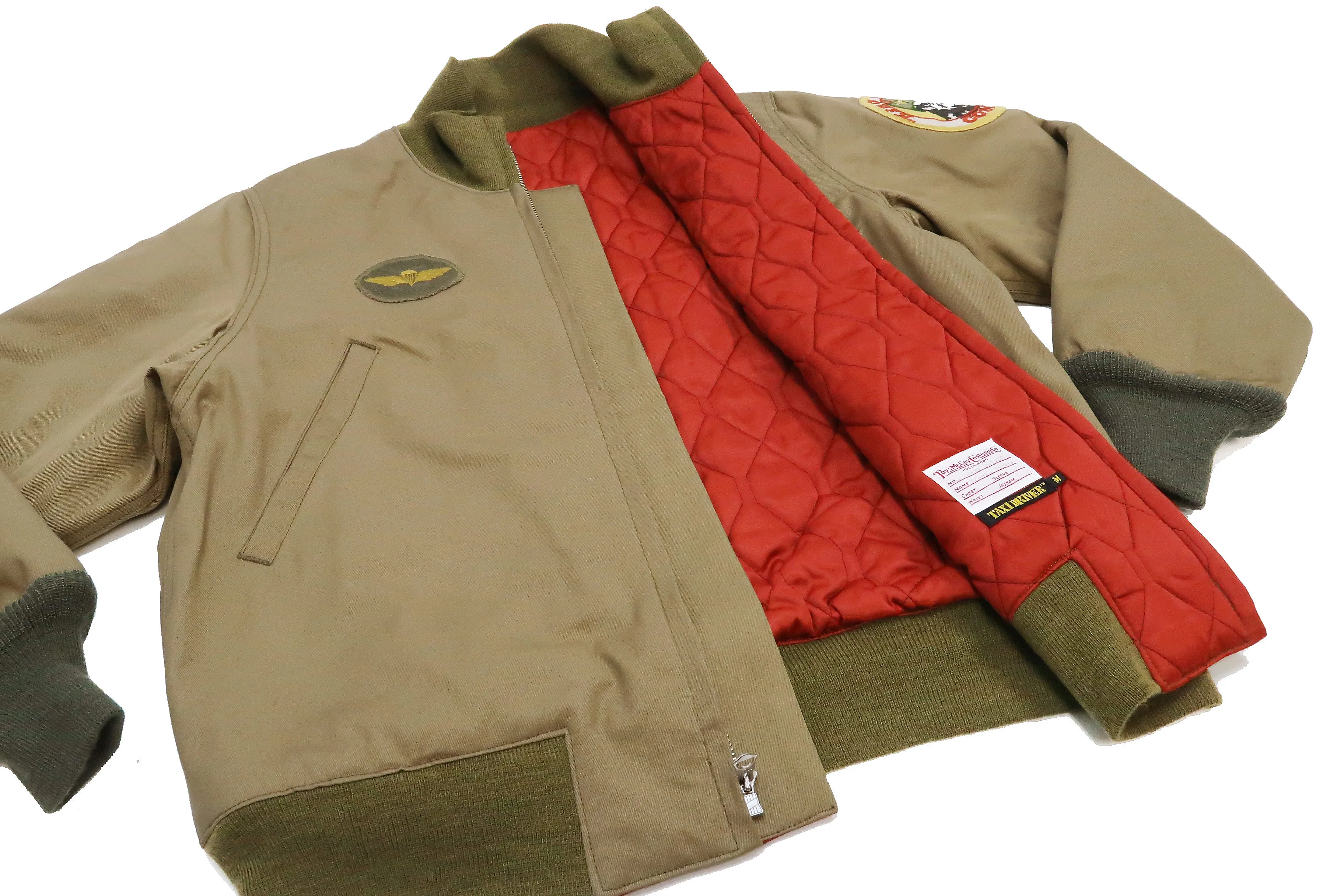 TOYS McCOY Jacket Men's Repro Tanker Jacket worn by Robert De Niro in Taxi Driver TMJ2238 Khaki