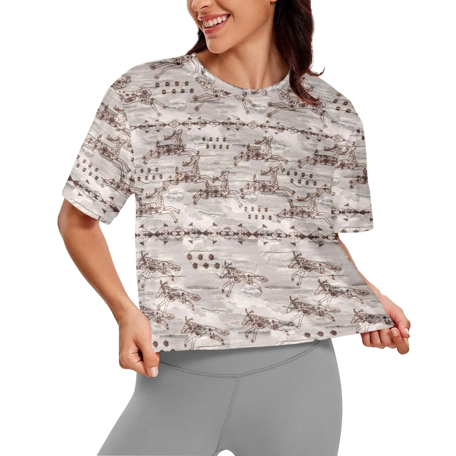 Wild Run Women's Cropped T-shirt