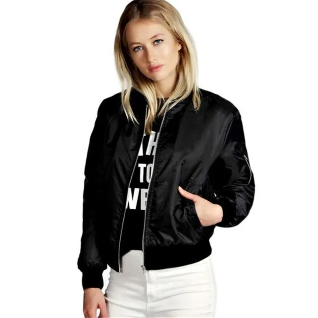 Women Long Biker Motorcycle Zipper Jacket