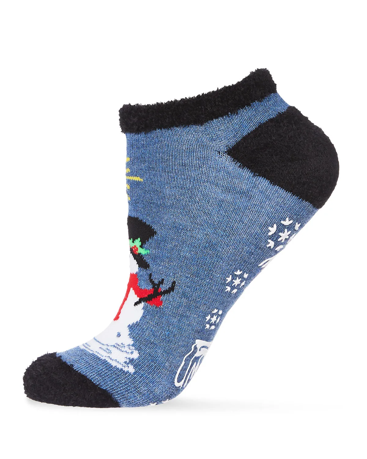 Women's Snowman Problems Low-Cut Non-Skid Socks